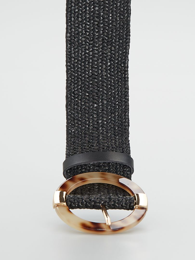 Cinturón elástico de rafia - NEGRO Kiabi 9.00€