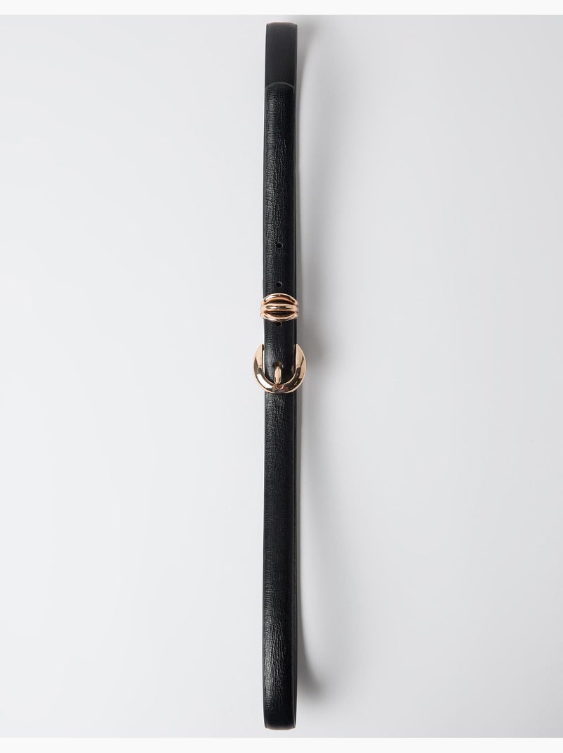 Cinturón fino con lazo, mo fashion Negro - Kiabi