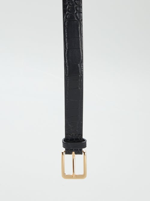 Cinturón fino estampado leopardo - Kiabi