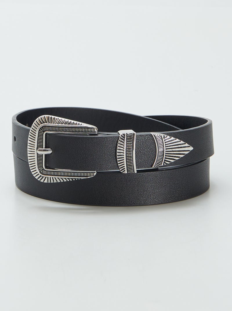 Cinturón fino western NEGRO - Kiabi