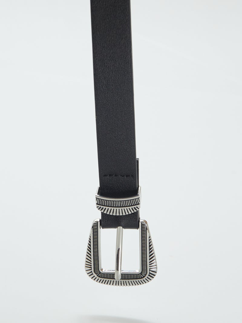 Cinturón fino western NEGRO - Kiabi