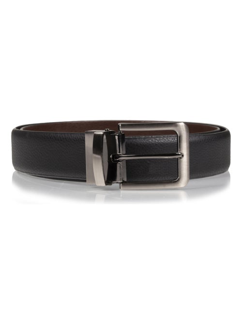 Cinturón granulado reversible hombre Isotoner - Kiabi