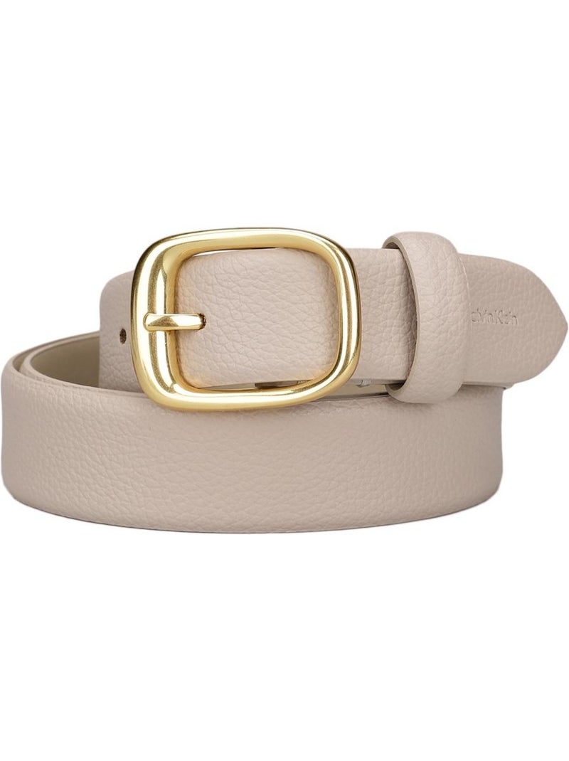 Cinturón Grueso Calvin Klein Jeans para Mujer Beige - Kiabi