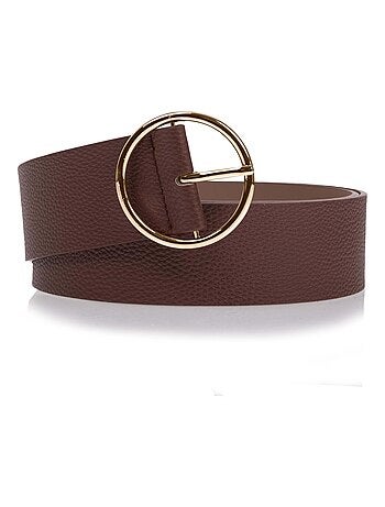 Cinturón Hebillas de oro grandes y redondas mujer Isotoner