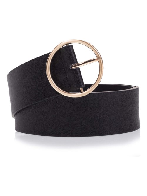 Cinturón Hebillas de oro grandes y redondas mujer Isotoner - Kiabi