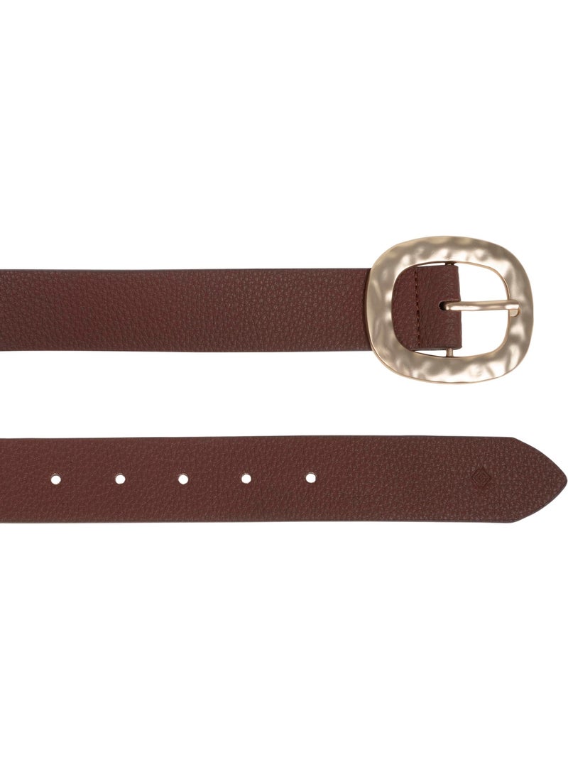 Cinturón hebra martillada mujer isotoner Marrón - Kiabi