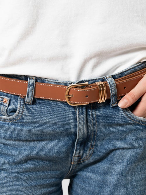 Cinturón joyas lisas mujer Isotoner - Kiabi