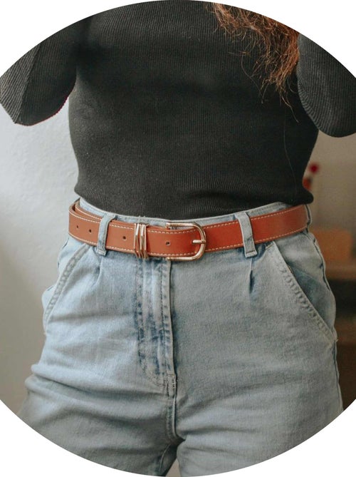 Cinturón joyas lisas mujer Isotoner - Kiabi