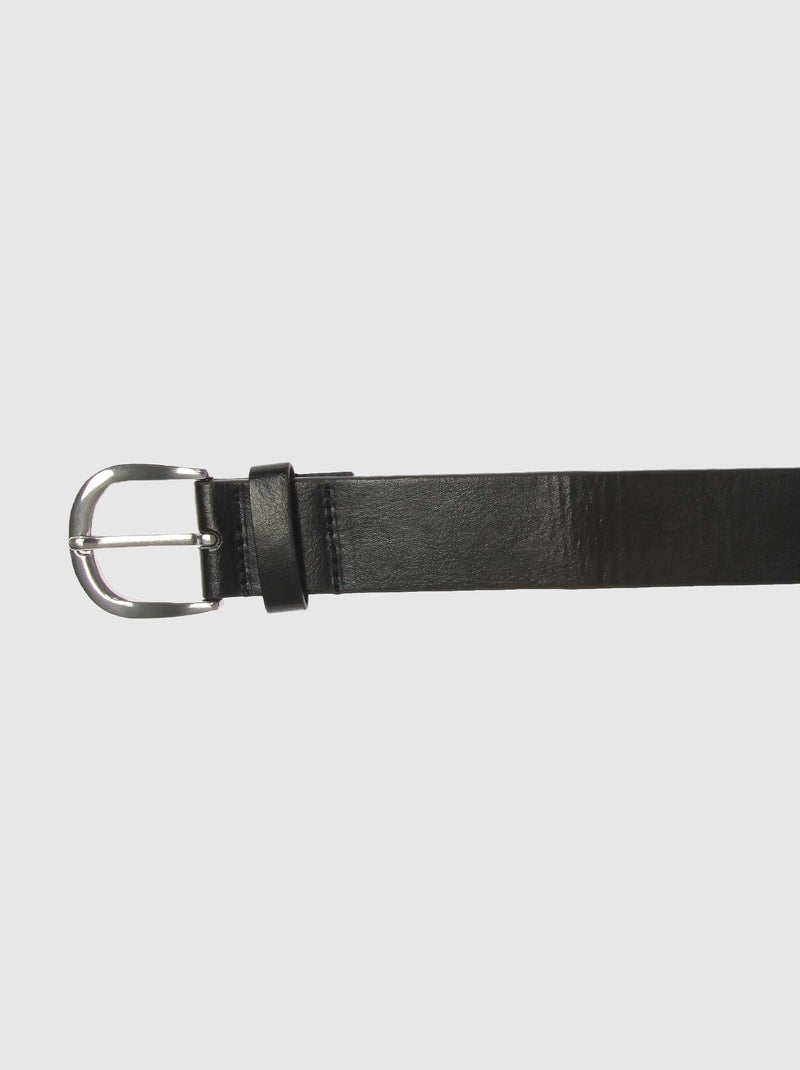 Cinturón liso básico negro - Kiabi