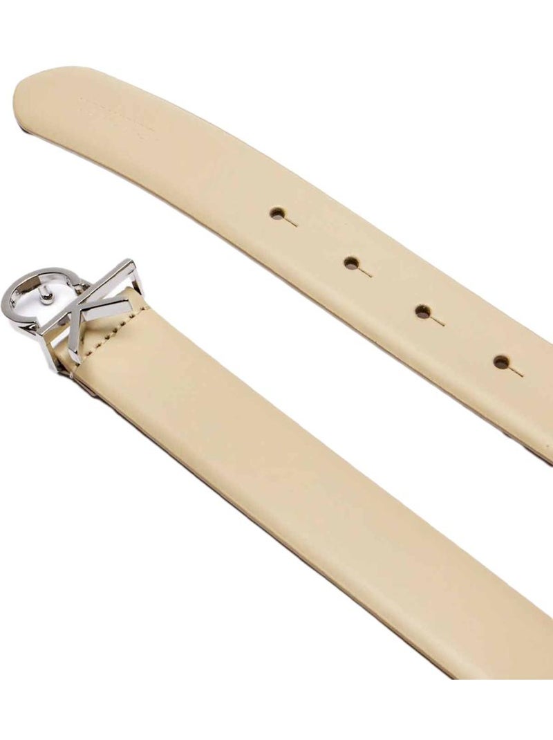 Cinturón Mujer Calvin Klein Jeans con Hebilla CK Beige - Kiabi
