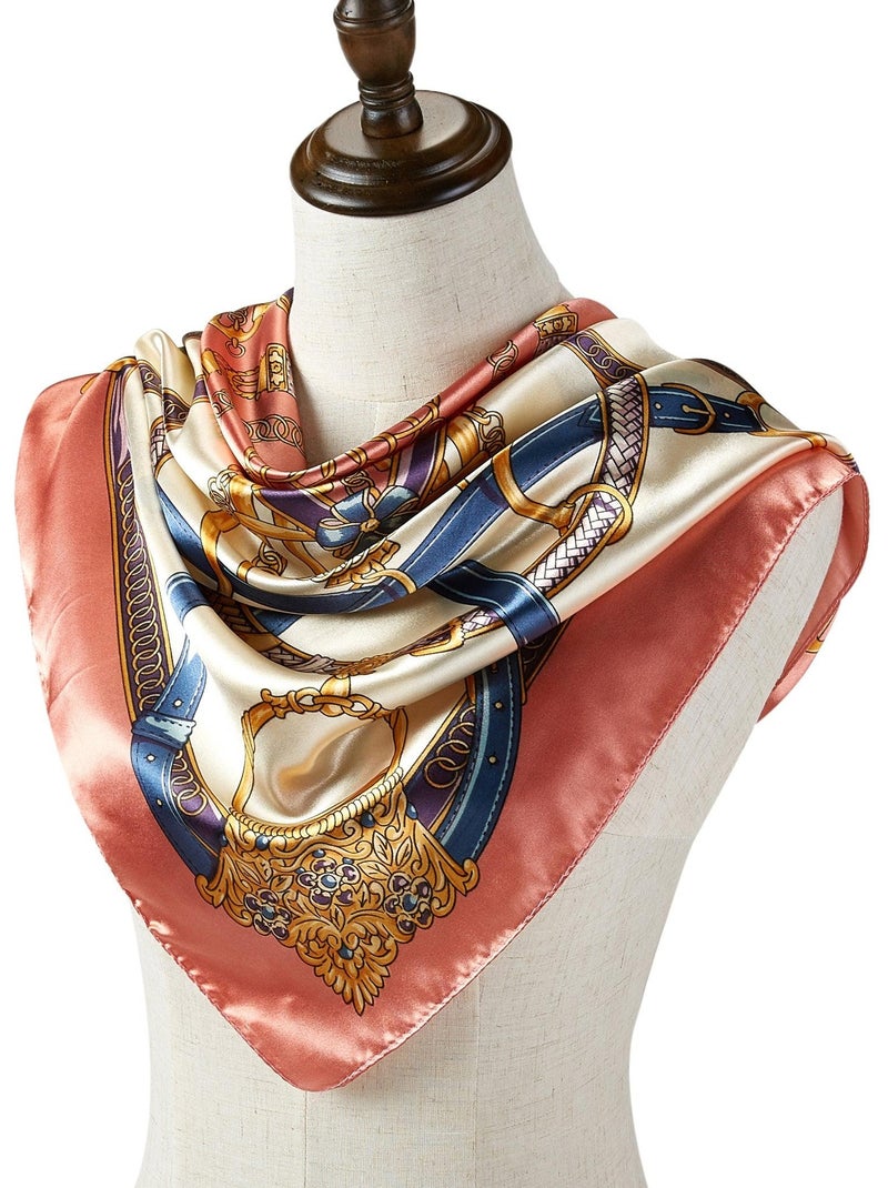 Cinturón Pañuelo de seda cuadrado Rosa - Kiabi