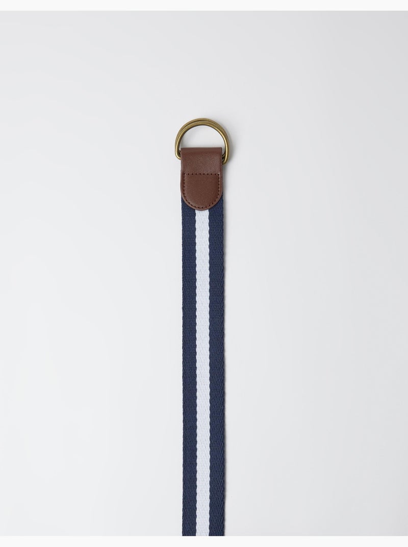 Cinturón rayado, mo fashion Azul - Kiabi