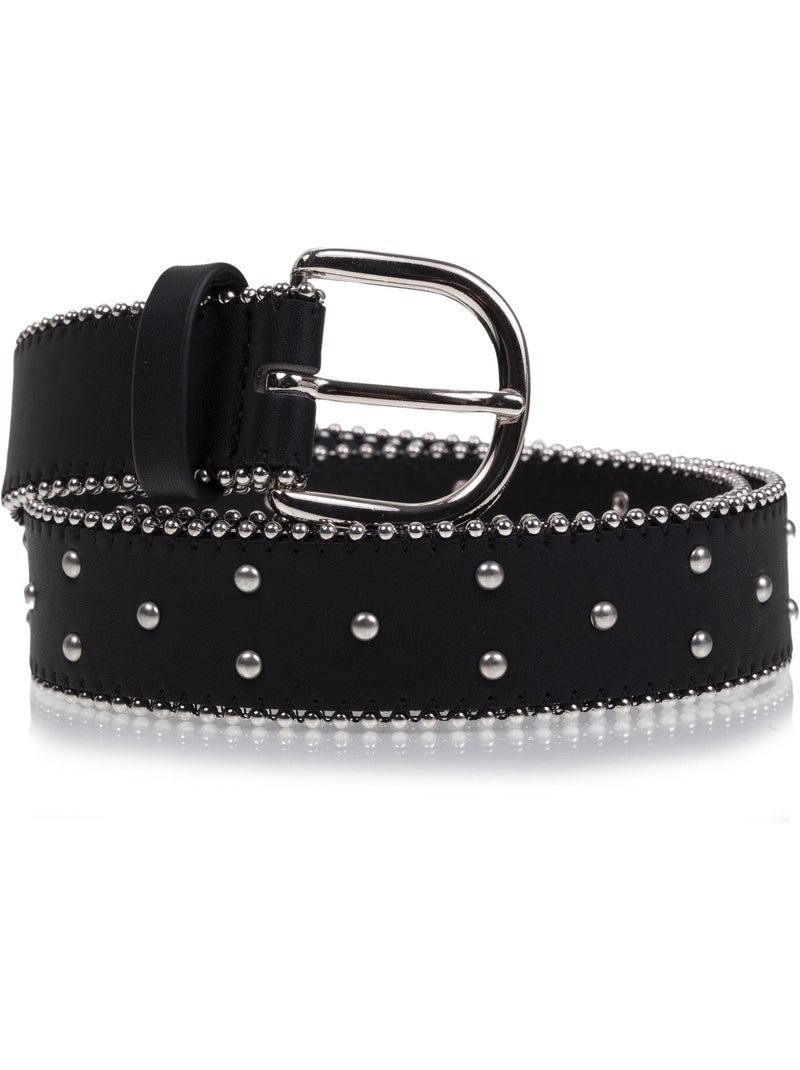 Cinturón retro suave mujer isotoner Negro - Kiabi