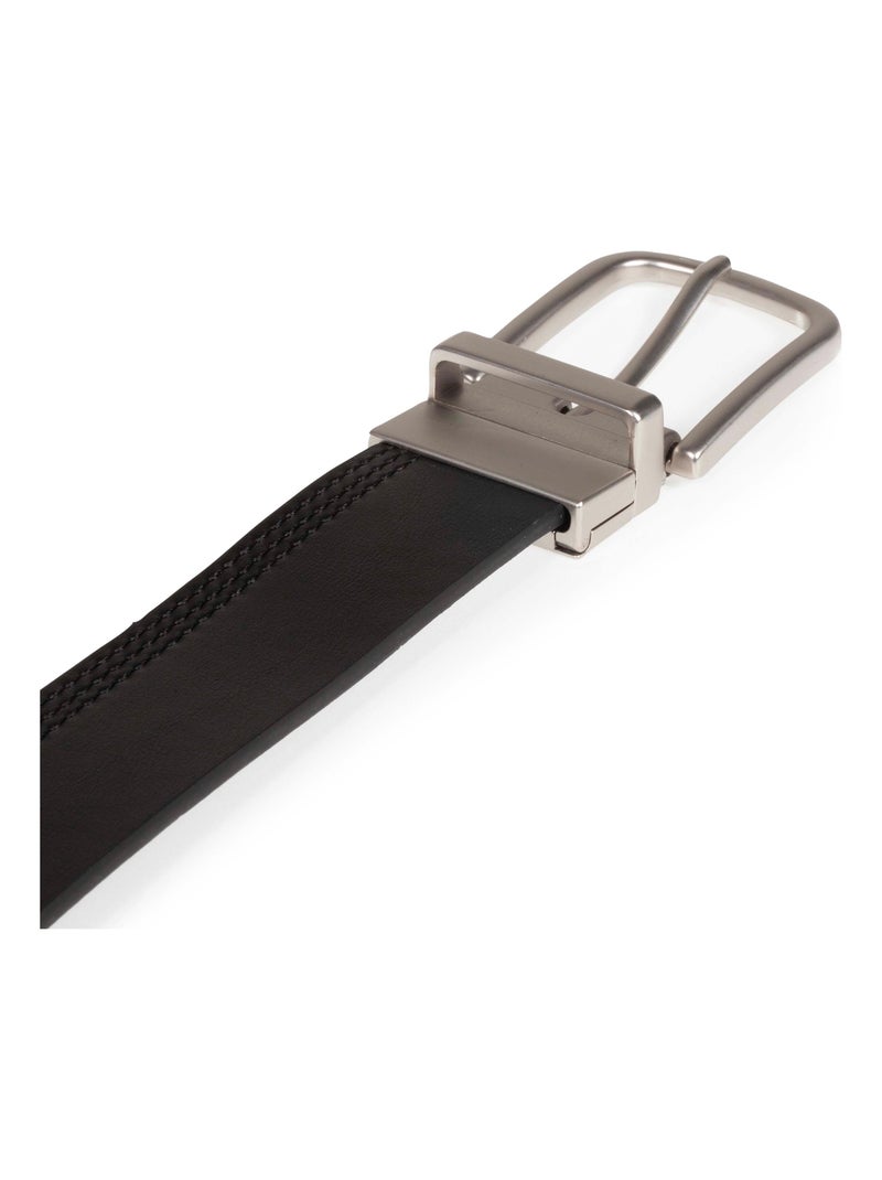 Cinturón Reversible hombre Isotoner Negro Marrón Negro - Kiabi