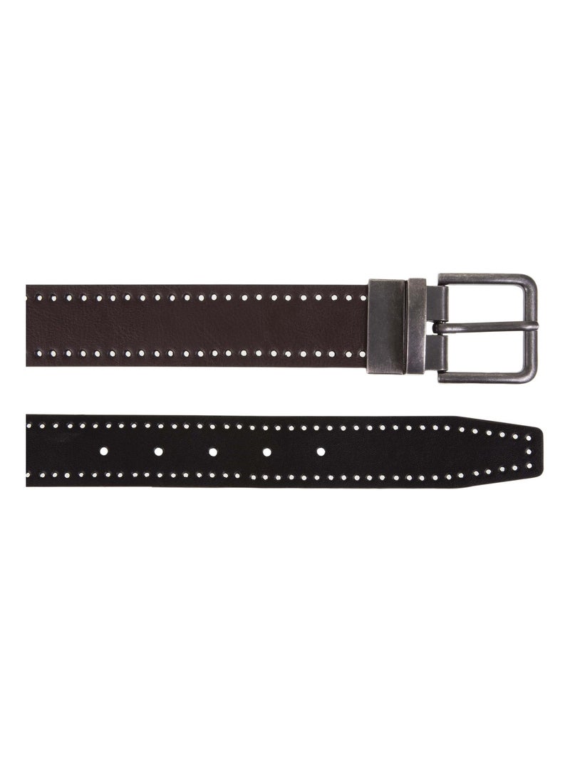 Cinturón reversible hombre Isotoner Negro Marrón Negro - Kiabi