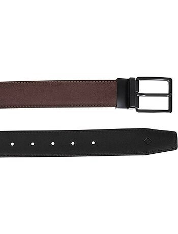 Cinturón cuero y material sintético reversible hombre isotoner