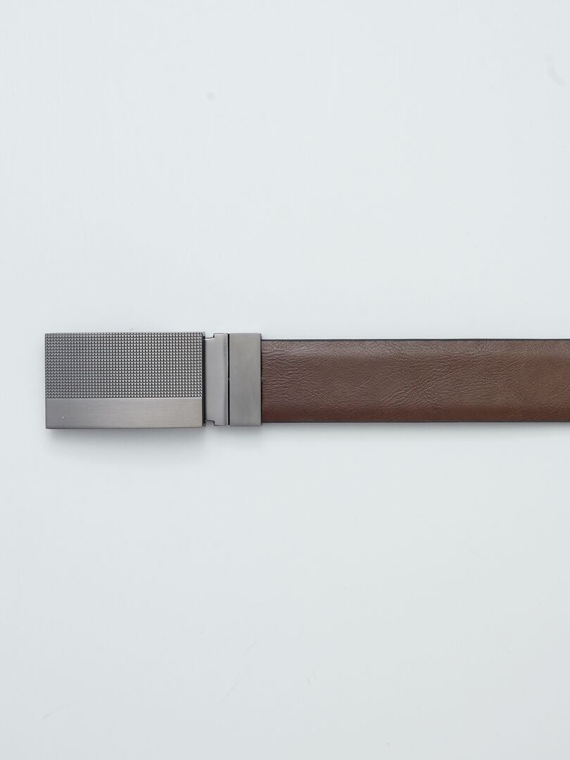 Cinturón reversible MARRON - Kiabi