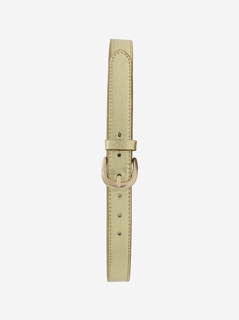 Cinturón texturizado e iridiscente BEIGE - Kiabi
