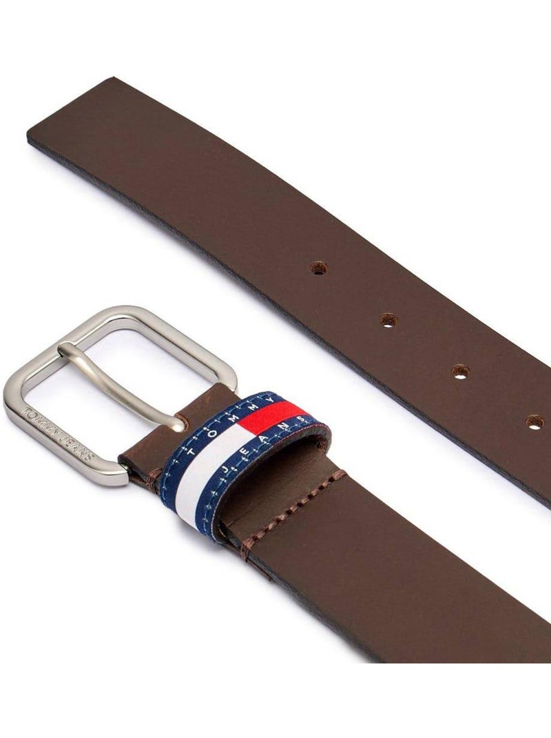 Cinturón Tommy Hilfiger de piel para hombre Marrón capuchino - Kiabi