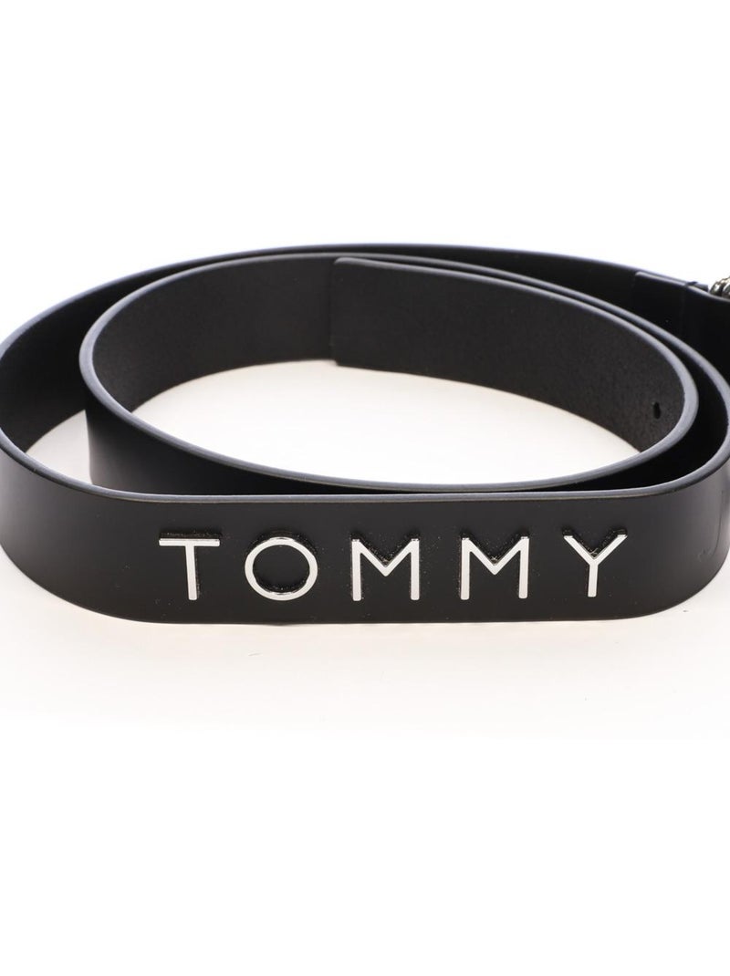 Cinturón Tommy Hilfiger de piel para hombre Negro - Kiabi