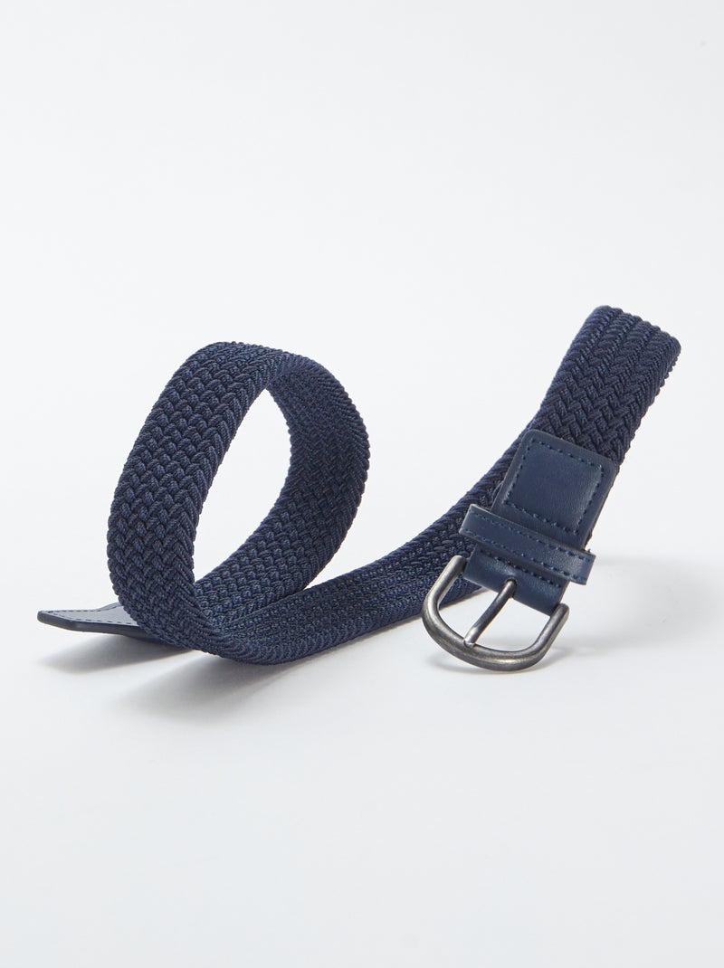 Cinturón trenzado Azul - Kiabi