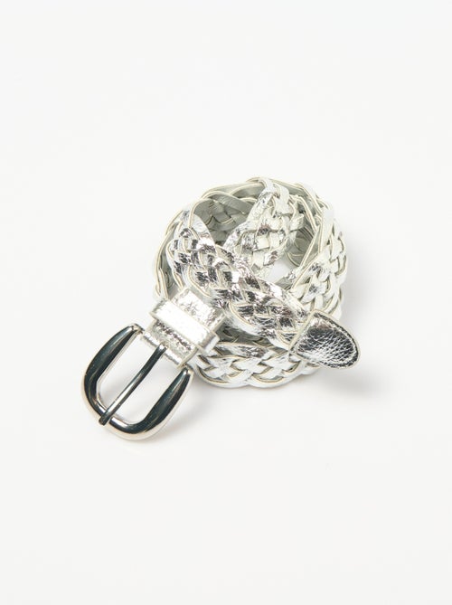 Cinturón trenzado fino ajustable - AFIBEL - Kiabi