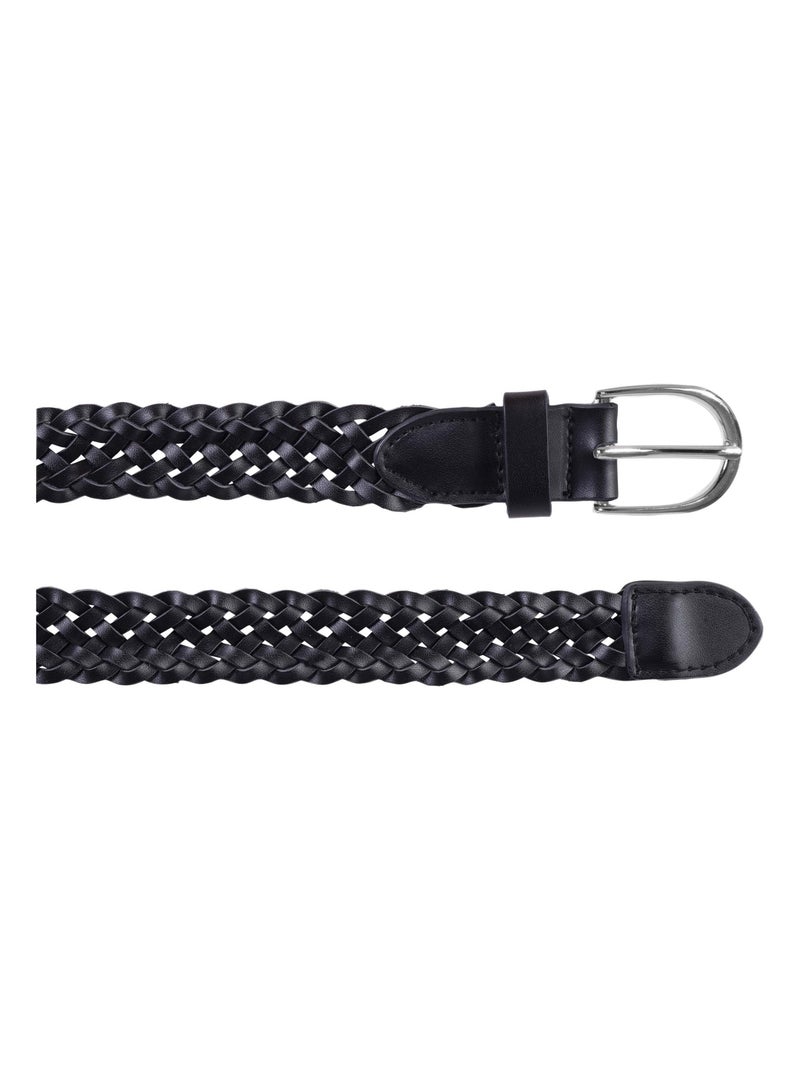 Cinturón trenzado mujer Isotoner Negro - Kiabi