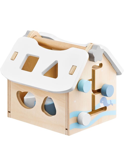 Clasificador de formas casa de madera 8 piezas juguete educativo bebé - Kiabi Clasificador de formas casa de madera 8 piezas juguete educativo bebé - Kiabi
