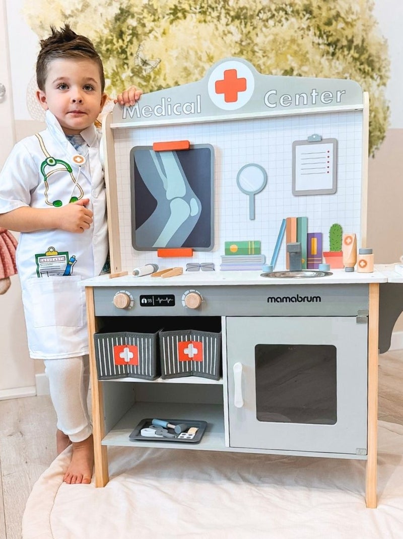 Clínica médica de madera con 20 accesorios Mamabrum N/D - Kiabi
