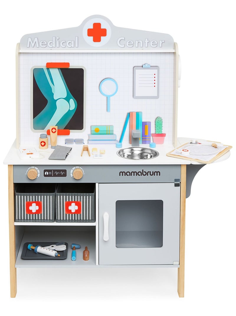 Clínica médica de madera con 20 accesorios Mamabrum N/D - Kiabi