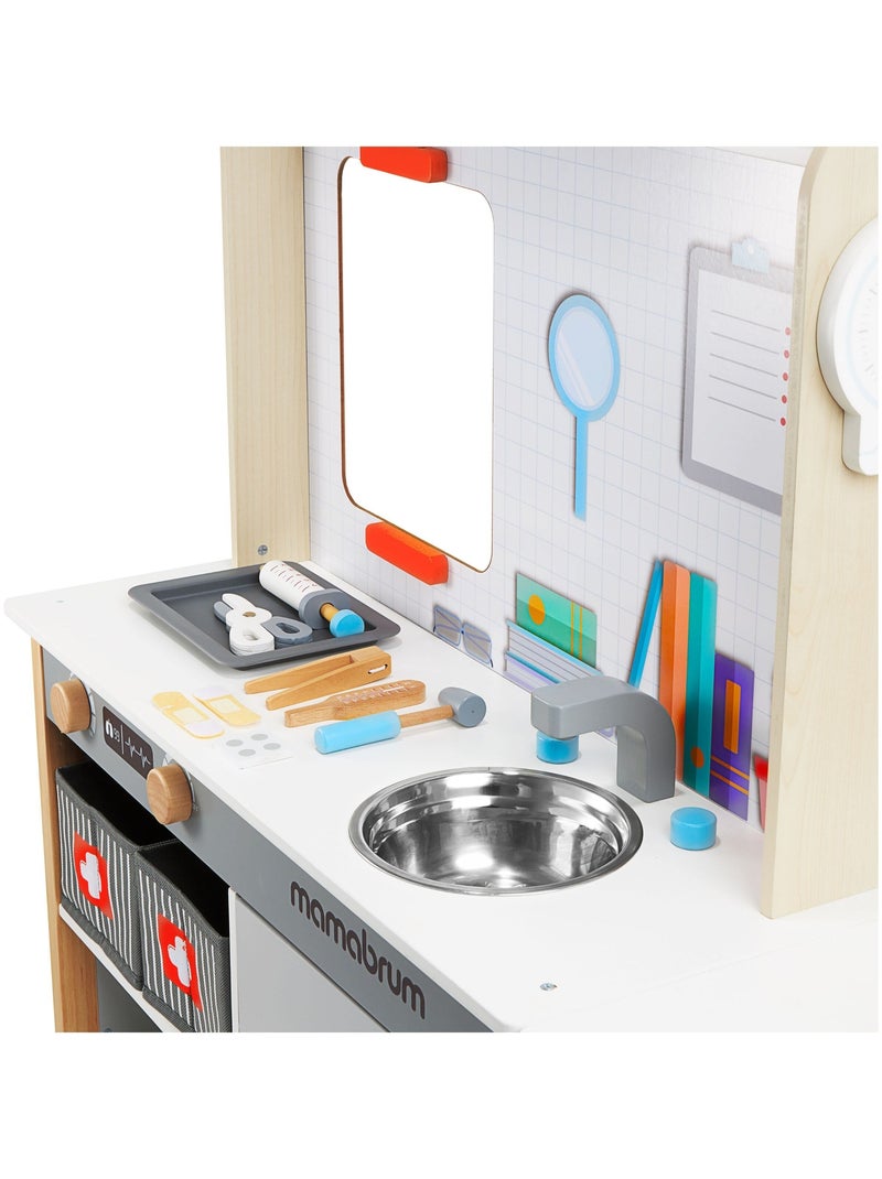 Clínica médica de madera con 20 accesorios Mamabrum N/D - Kiabi