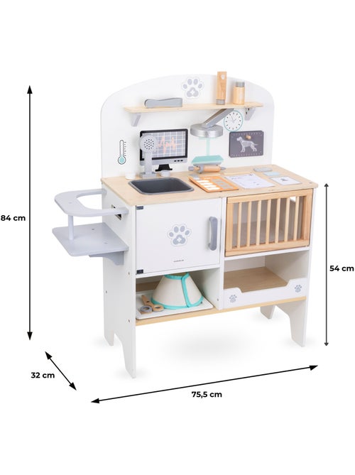 Clínica veterinaria de madera infantil con accesorios médicos y mascota, +3 años - Kiabi Clínica veterinaria de madera infantil con accesorios médicos y mascota, +3 años - Kiabi