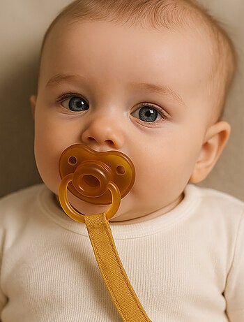 Clip para chupete de algodón orgánico