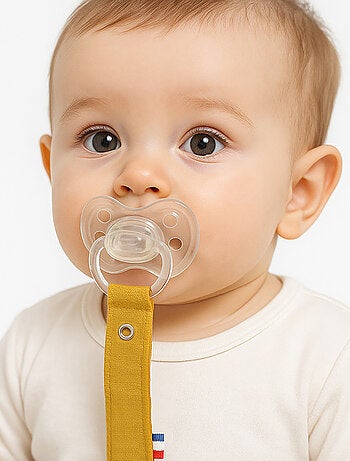 Clip para chupete de algodón orgánico