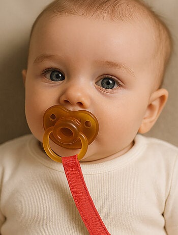 Clip para chupete de algodón orgánico