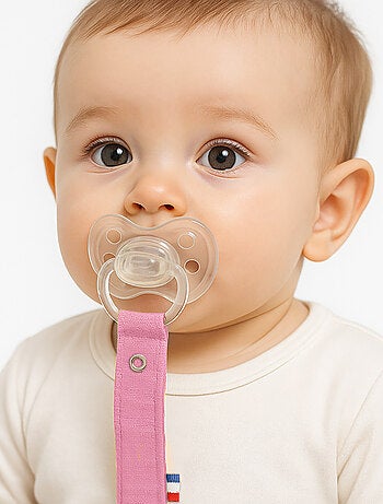 Clip para chupete de algodón orgánico