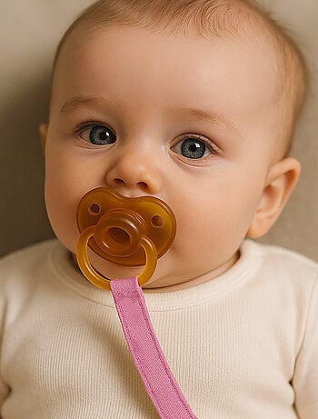 Clip para chupete de algodón orgánico