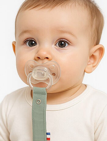 Clip para chupete de algodón orgánico