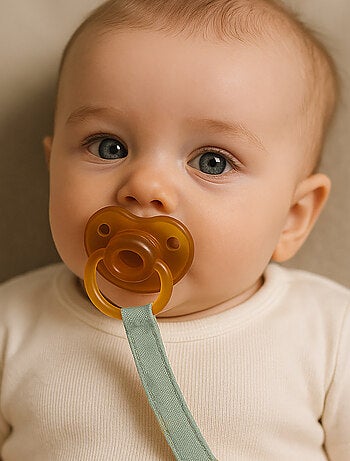 Clip para chupete de algodón orgánico