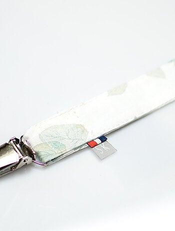 Clip para chupete personalizable de algodón, eucalyptus | SEVIRA KIDS