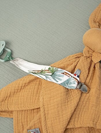 Clip para chupete personalizable de algodón, safari | SEVIRA KIDS