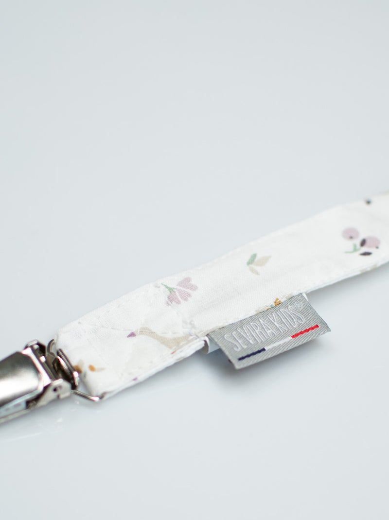 Clip para chupete personalizable de algodón, sidonia | SEVIRA KIDS Beige - Kiabi