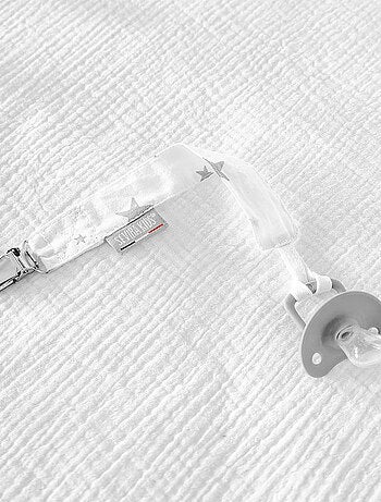 Clip para chupete personalizable de algodón, stella | SEVIRA KIDS