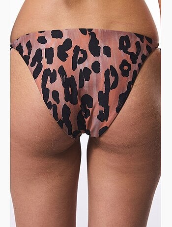 Clove braga de bikini con estampado leopardo y lazos penti