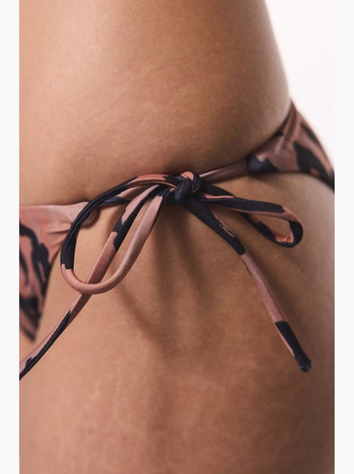 Clove braga de bikini con estampado leopardo y lazos penti - Kiabi