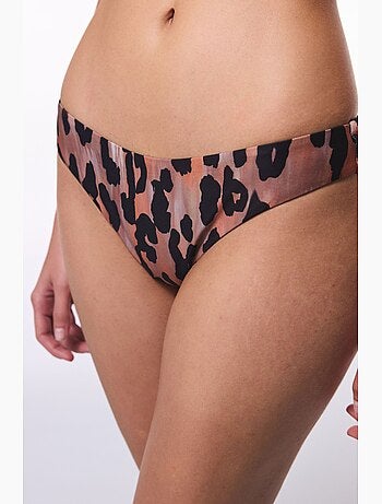 Clove corte minimal con estampado de leopardo braga de bikini super brasileña penti