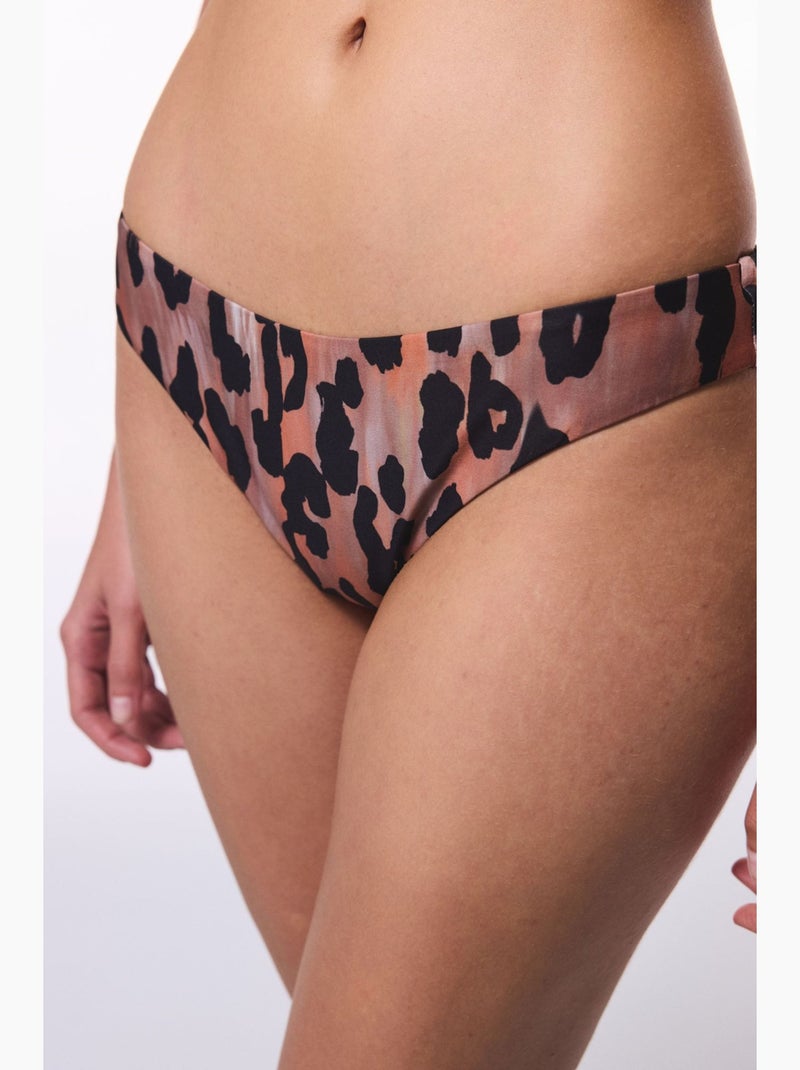 Clove corte minimal con estampado de leopardo braga de bikini super brasileña penti Negro - Kiabi