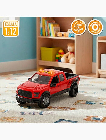 Coche pick up fricción con moto luz y sonido speed & go