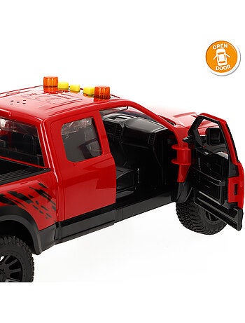 Coche pick up fricción con moto luz y sonido speed & go