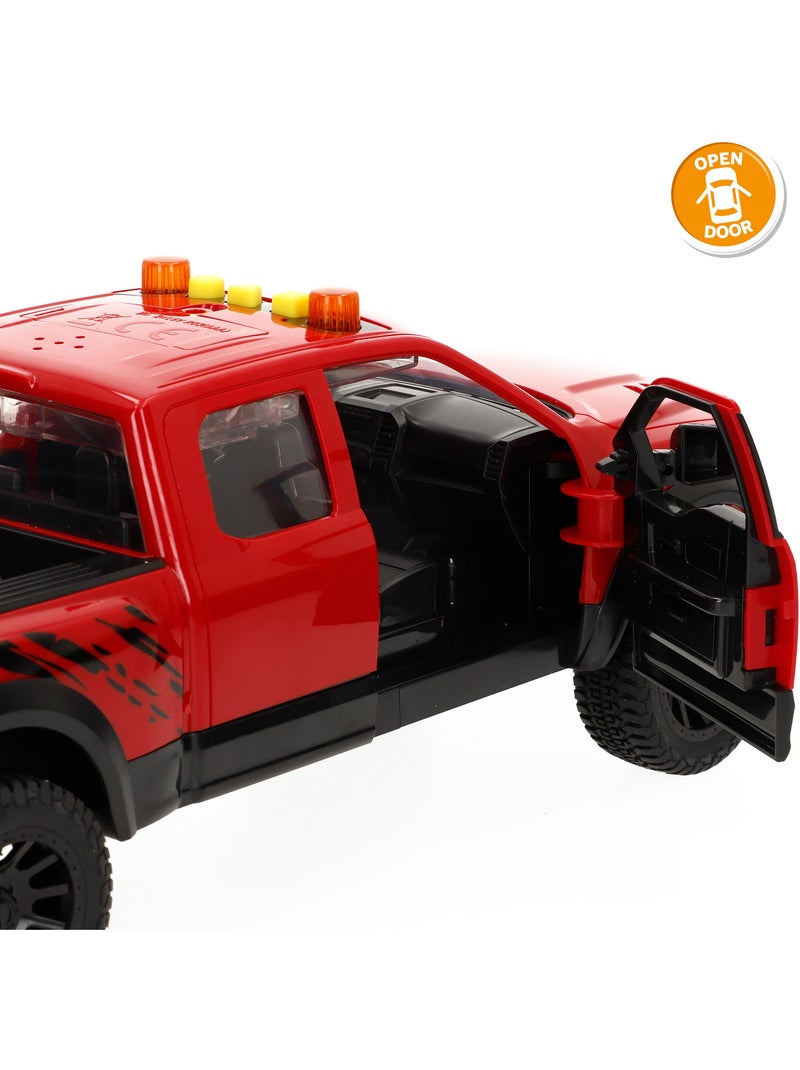 Coche pick up fricción con moto luz y sonido speed & go N/D - Kiabi